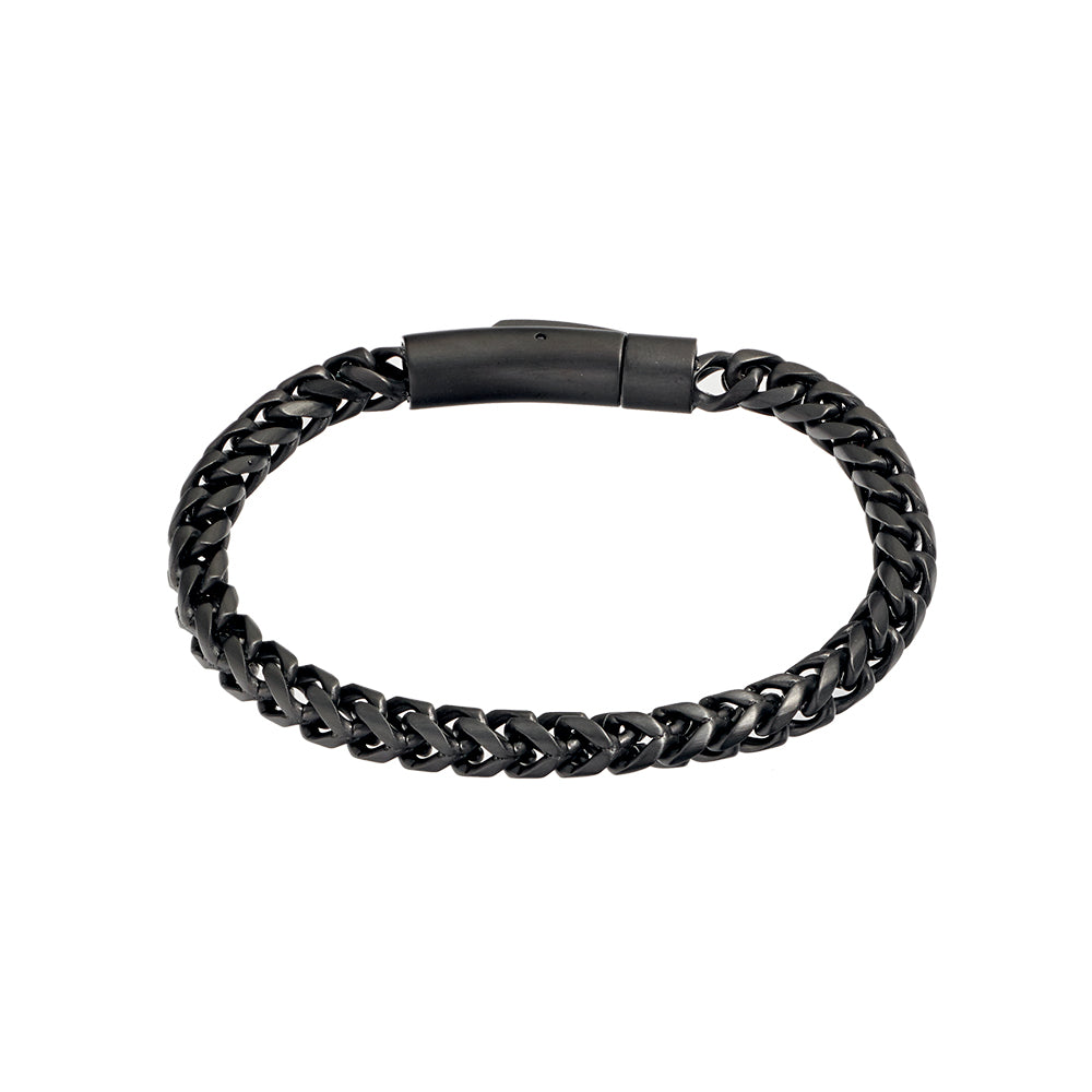 Blaze stainless steel black 5MM chain bracelet