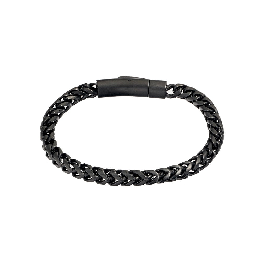 Blaze stainless steel black 5MM chain bracelet