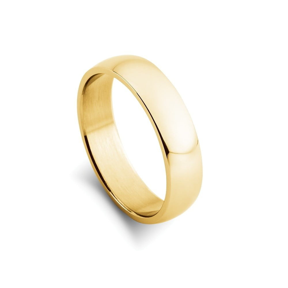 Blaze stainless steel men’s domed shiny ring
