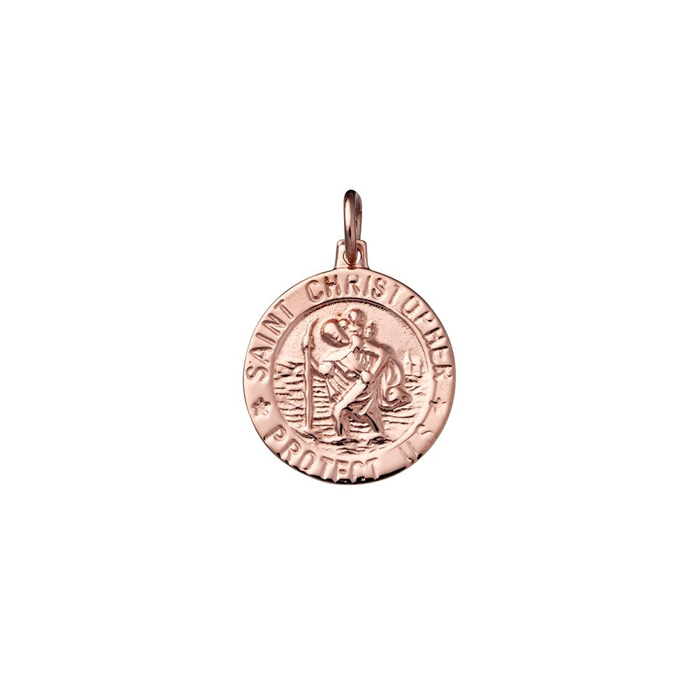 Sterling silver St. Christopher medallion pendant