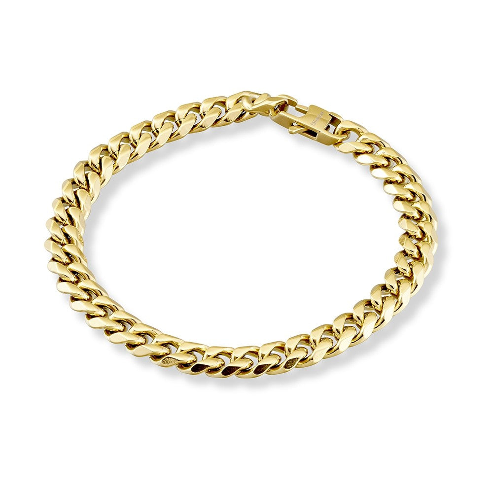 Blaze stainless steel men’s 8MM cuban link bracelet