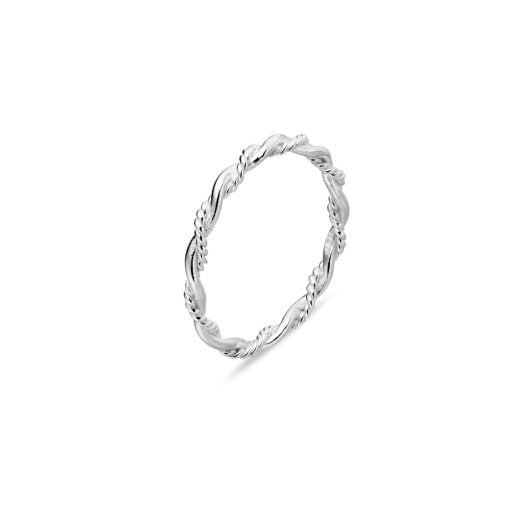 Sterling Silver Twisted Rope Ring