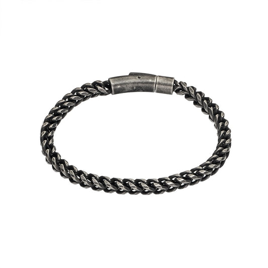 Blaze stainless steel brushed finish 5MM chain bracelet