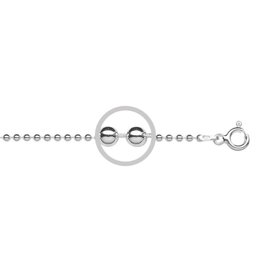 Sterling silver 2MM ball chain