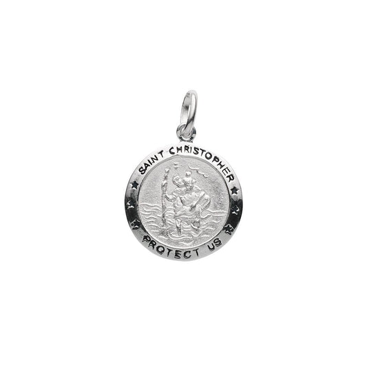Sterling silver Saint Christopher pendant