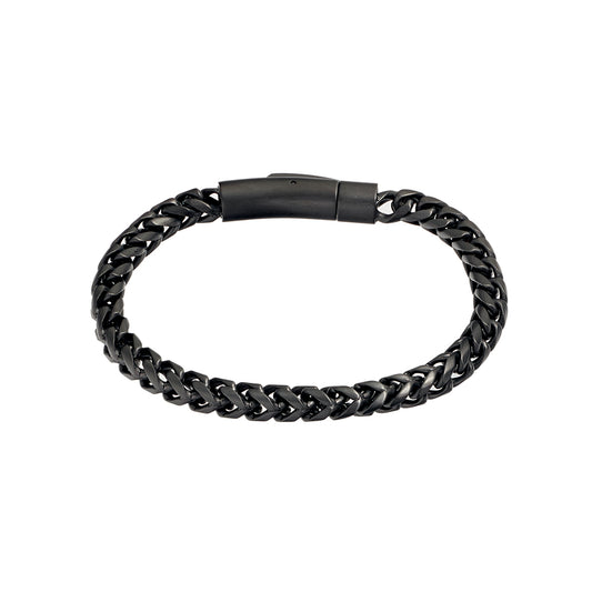 Blaze stainless steel black 5MM chain bracelet