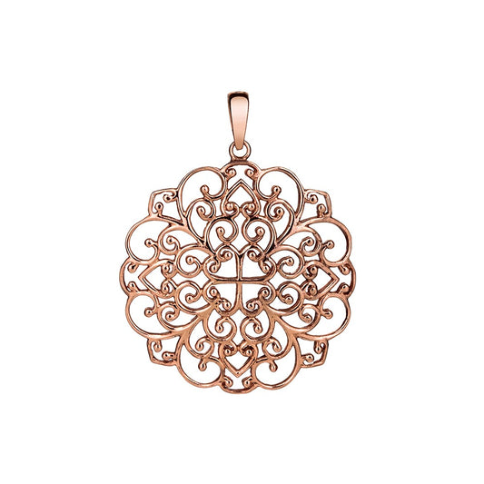 Sterling silver filigree pendant