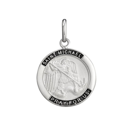 Sterling silver Saint Michael pendant