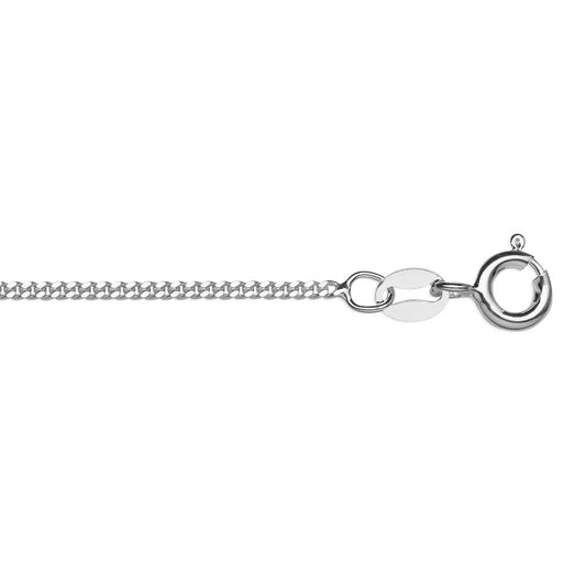 Sterling silver 1MM tight curb chain