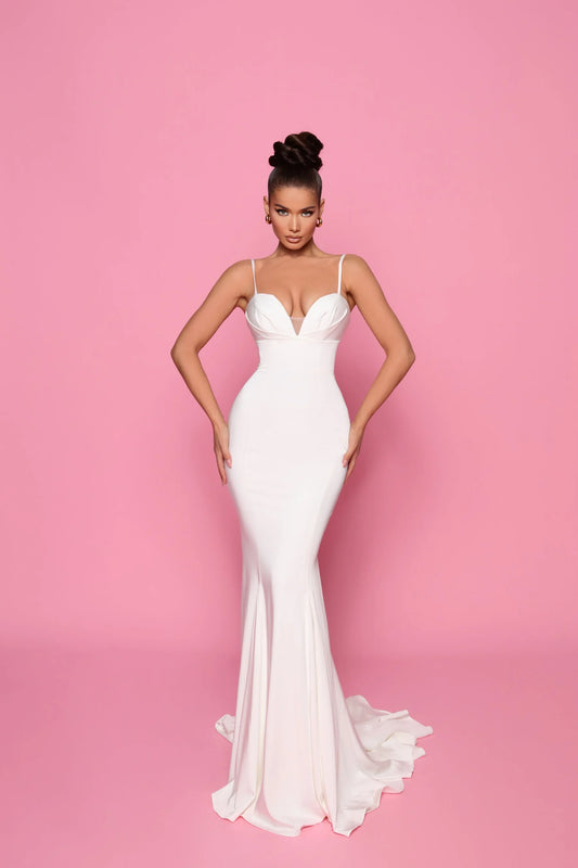 BREANNA DRESS IN IVORY BY NICOLETTA