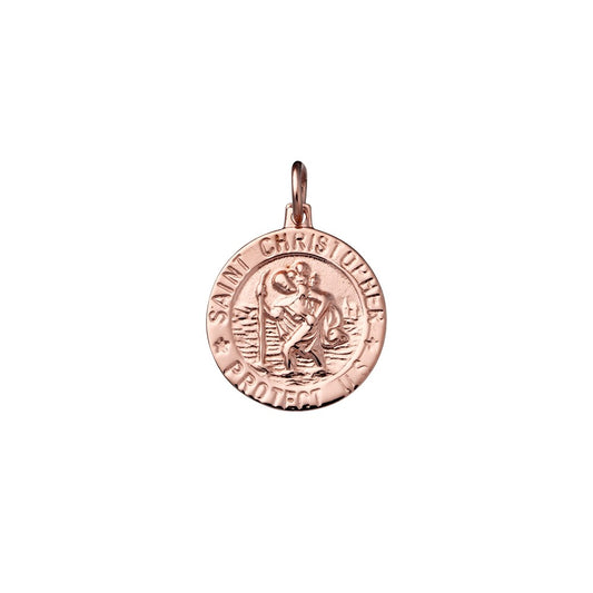 Sterling silver St. Christopher medallion pendant
