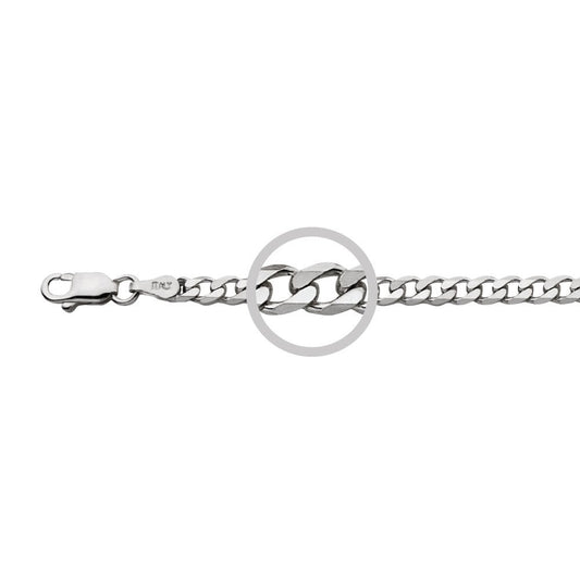 Sterling silver 3.5MM curb chain