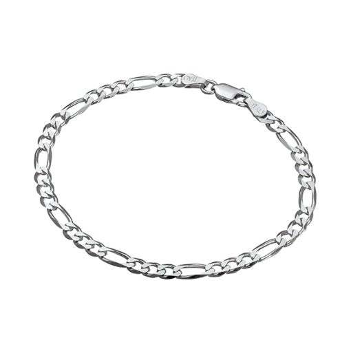 Sterling Silver Figaro Link Bracelet